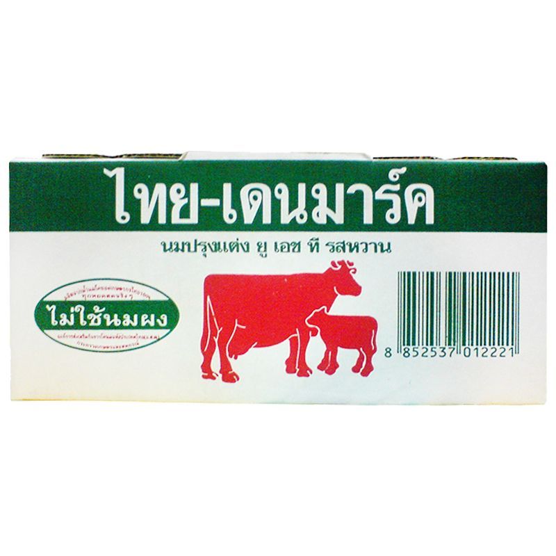 ไทยเดนมาร์คนมยูเอชทีรสหวาน 250มล. แพค 12 Thai Denmark UHT Milk Sweet 250ml. Pack 12