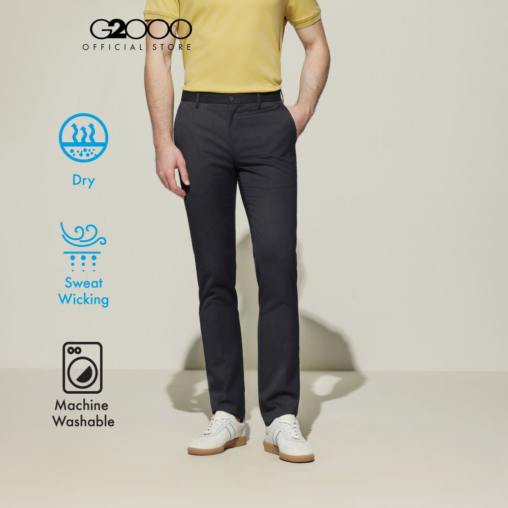 G2000 กางเกงขายาวแบบทางการสำหรับผู้ชาย Slim Fit รุ่น 5115354397 GREY