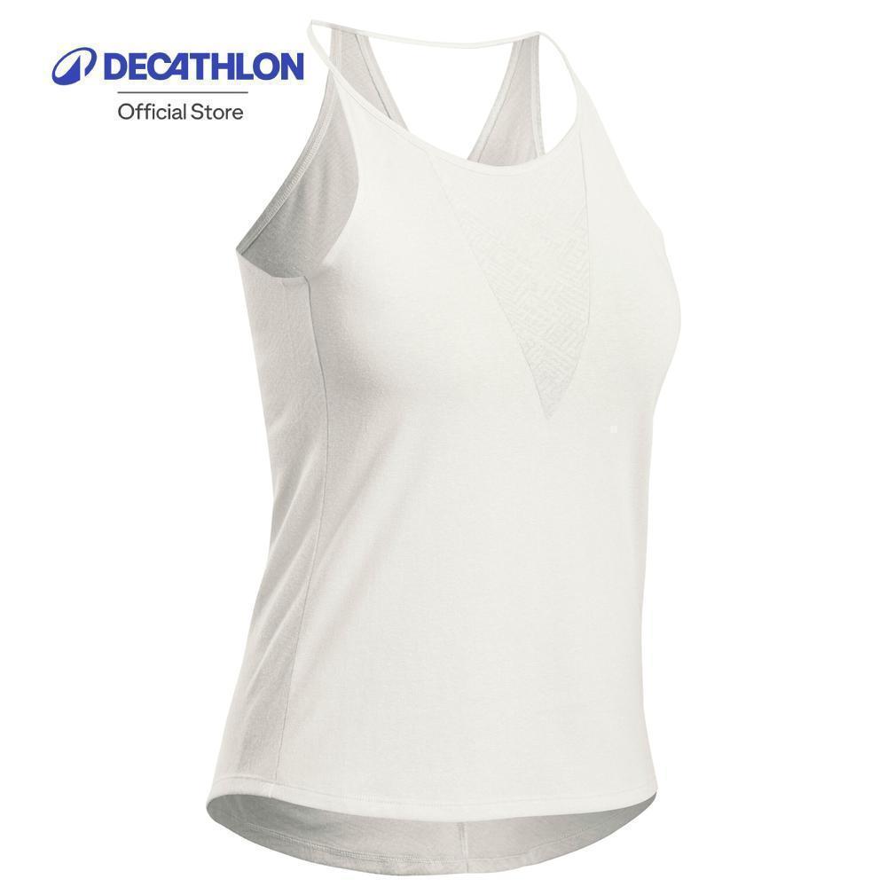 Decathlon Hiking Tank Top - Nh500 - Women เสื้อกล้ามเดินป่าสำหรับผู้หญิง รุ่น Nh500 - White