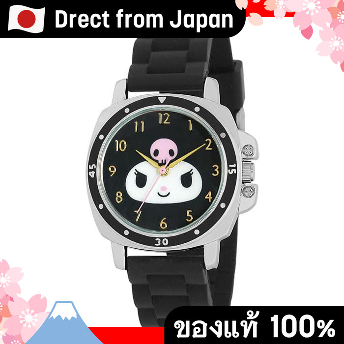 【Direct from Japan】 [บริษัทซันเฟลม] นาฬิกาข้อมือ J-AXIS Sanrio หน้าปัดใหญ่ สายซิลิโคน คุโรมิ CR3C000