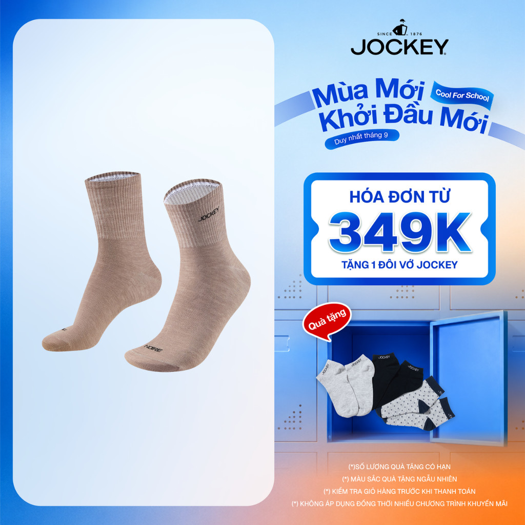 Jockey Noire Logoทอถุงเท้าไม้ไผ่กลาง - J4135