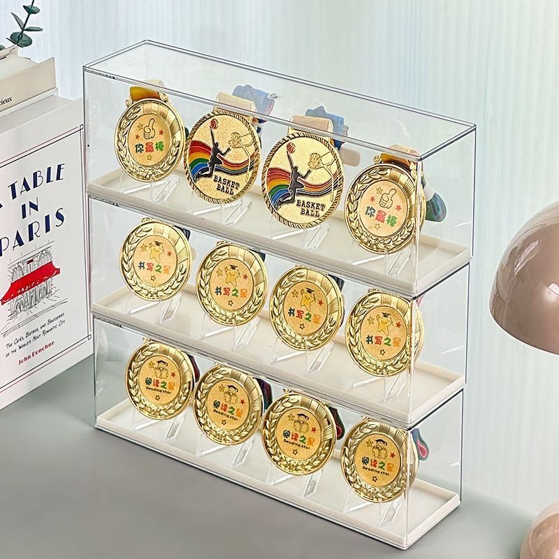 [ร้านค้า] KEEP Medal Desktop Storage Box Gold Medal เหรียญ Honor Marathon Medal Display Box Bar Badg