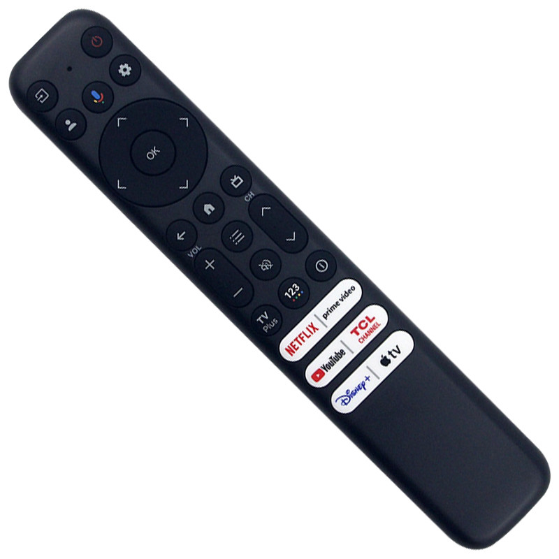RC813 / เข้ากันได้กับทีวี TCL QM8/QM7/Q7/Q6/Q5/S5/S4/S3 ซีรีส์ ไม่มีรีโมทคอนโทรลด้วยเสียง