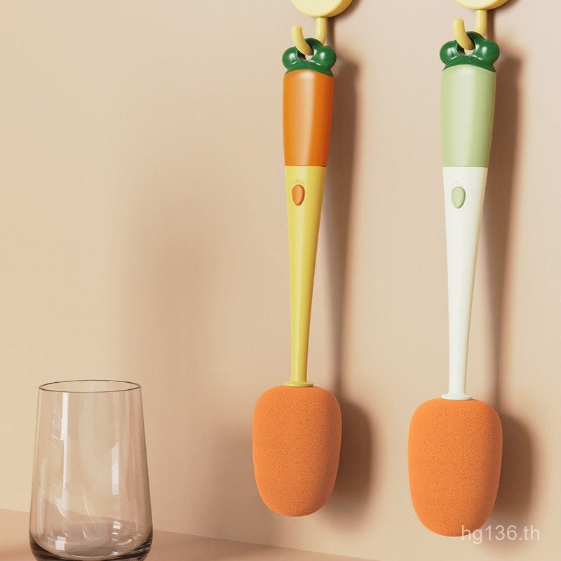 แปรงทําความสะอาดขวดมัลติฟังก์ชั่แปรงสามในหนึ่งเดียวแปรงถ้วยหัวเปลี่ยนช่องว่างชุดด้ามยาวฉนวนกันความร้
