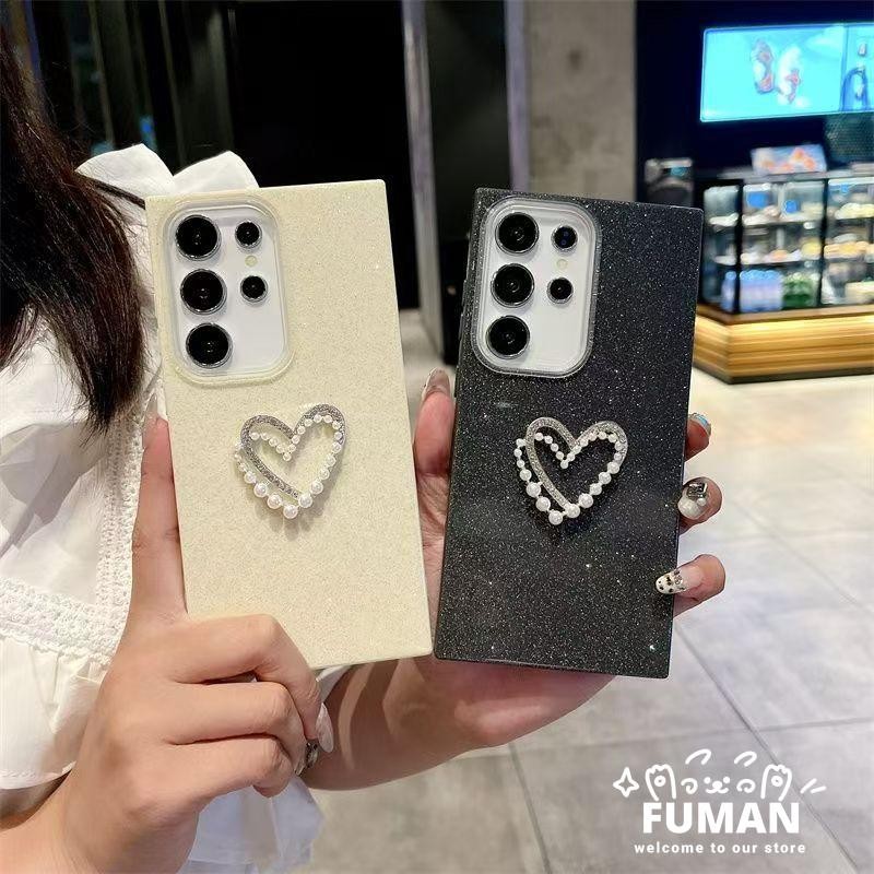 ใหม่ 3D Pearl Love Heart Glitter เคสโทรศัพท์สําหรับ Vivo T4X T4 T3 Lite Ultra Pro T3X T1 Y17 Y17S Y1