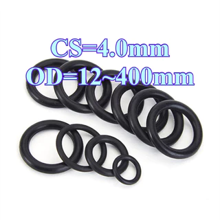 O-Ring โอริง ยางสีดำ CS4.0mm OD12-400mm ทนน้ำ ทนมัน ทนต่อการกัดกร่อน แหวนปิดผนึกอเนกประสงค์ ใช้เครื่องซักผ้า [GYYY-TG]