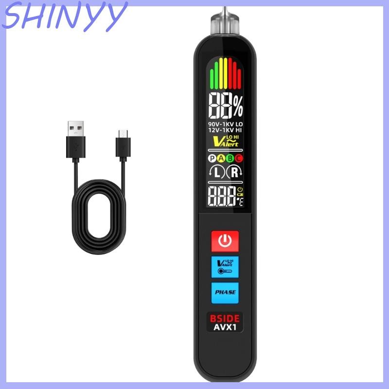 SHI Phase Rotation Meter พร้อมหน้าจอ LCD การออกแบบแบบชาร์จ USB และที่จับกันลื่น