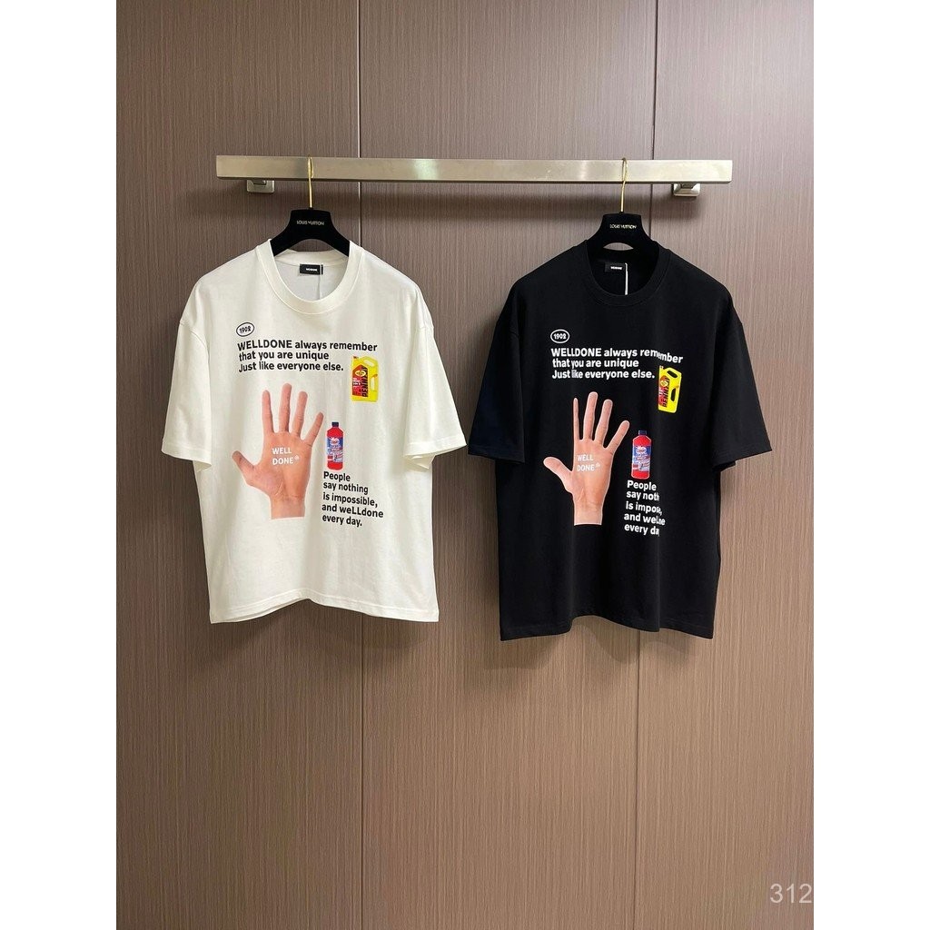 Welldone เสื้อยืดคอกลมแขนสั้น