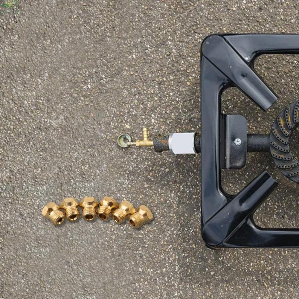【ECHO】Gas Stove Nozzle Set 9mm Height M6 X 0.75 Thread Propane Gas Jet For Butane G31【Echo-baby】
