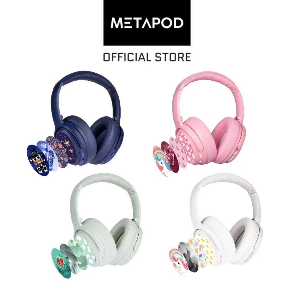 Smartgadget hub Buddyphones Cosmos Fun Hybrid Anc หูฟังพร้อมสติ๊กเกอร์HT99 OAY9