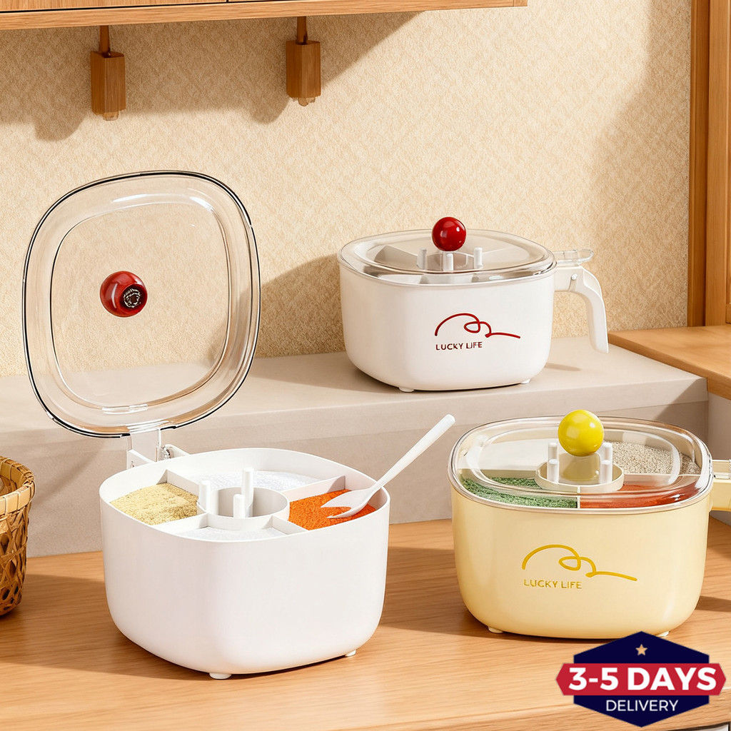 [จัดส่ง 3-5 วัน]1/2 ชิ้น - ที่จัดระเบียบเครื่องเทศที่สะดวกเป็นพิเศษ | One-Touch Stand-Up Lis & Spoon