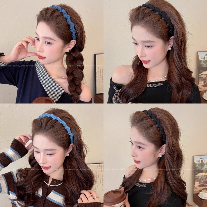 ที่คาดผมทรงปีกกว้างสูงสำหรับผู้หญิง เครื่องประดับผมแฟshion