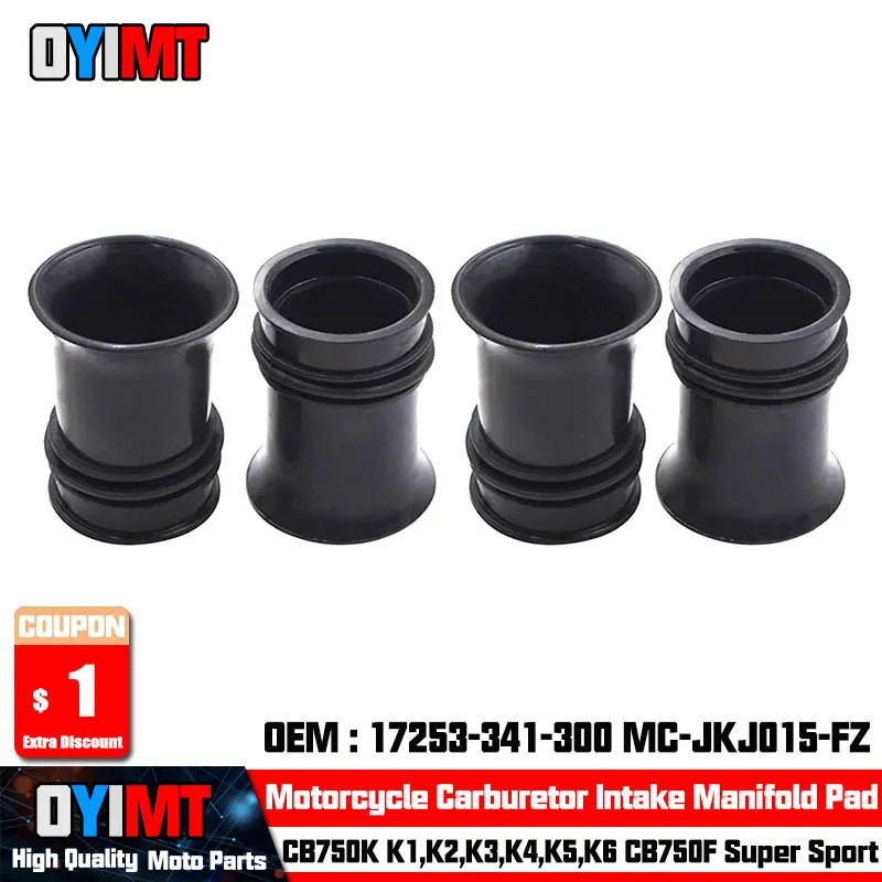 คาร์บูเรเตอร์ท่อร่วมไอดีสําหรับ HONDA 7253-341-300 MC-JKJ015-FZ CB750K K1 K2 K3 K4 K5 K6 CB750F Supe