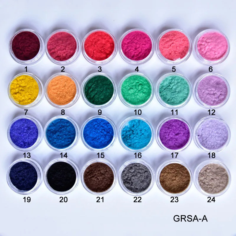 24 สีผงกํามะหยี่ Villus 3D Flocking ผงสําหรับตกแต่งเล็บ Glitter กํามะหยี่ Flocking ผง 2.5mlPer PB11