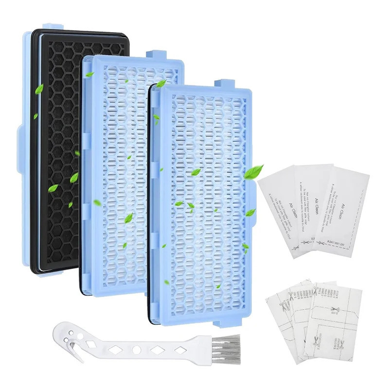 ตัวกรองทดแทนสําหรับเครื่องดูดฝุ่น Miele ขนาดกะทัดรัด C1 & C2, Complete C2 & C3,S8340, S8360,HEPA มอเ