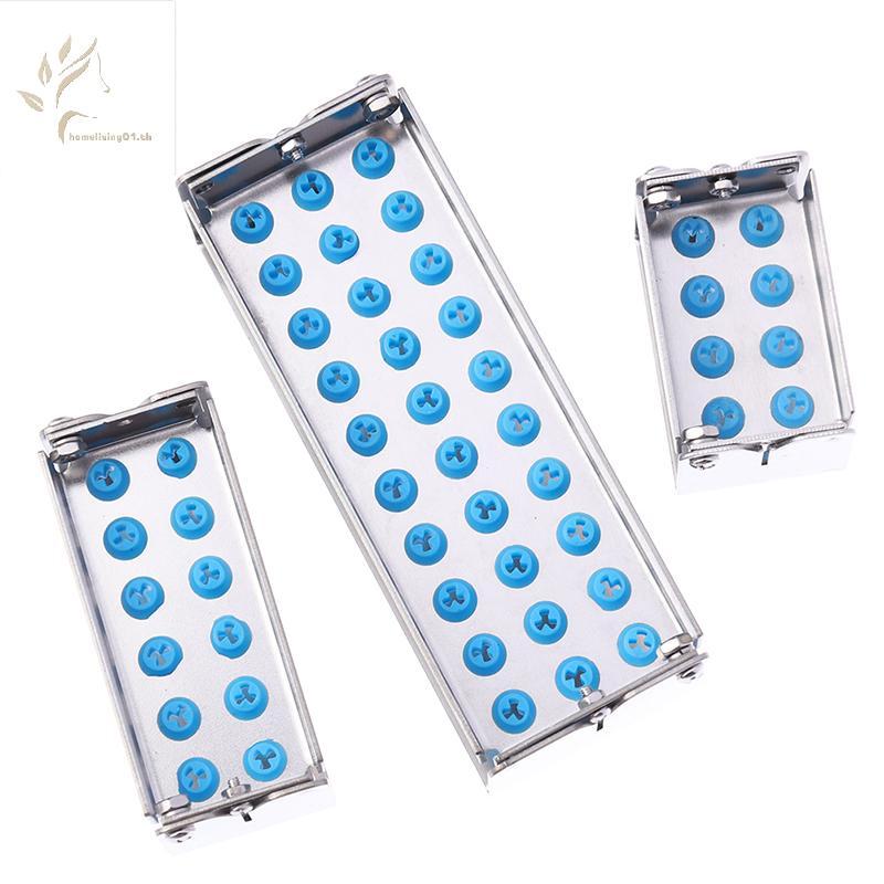 ONEHOME Dental Bur Holder Autoclave Sterilizer Case Endo File Disinfection Box Organizer TH