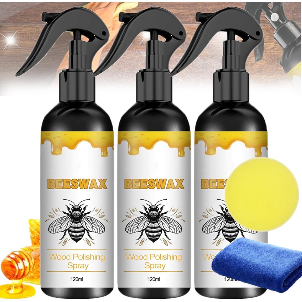 แยกขี้ผึ้งสเปรย์-2025 Upliftjoys ธรรมชาติขี้ผึ้ง Care Spray Restorer สําหรับพื้น, Bees wax สเปรย์ขัด