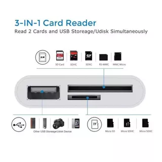 otg card reader เครื่องอ่านการ์ด SD / TF / USB การ์ดกล้อง แฟลชไดรฟ์ เครื่องอ่านการ์ดสําหรับพอร์ต USB-C / TYPE-C อะแด