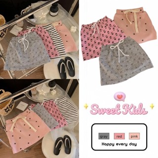 SweetKids พร้อมส่งจากกทม🌸กระโปรงสั้นเด็กผู้หญิง🍓ลําลอง พิมพ์…