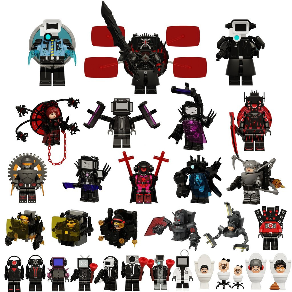 Skibidi Toilet Action Figure Doomsday Titan TV Man War-damaged Titan TV Man Big Cameraman ของเล่นคอล