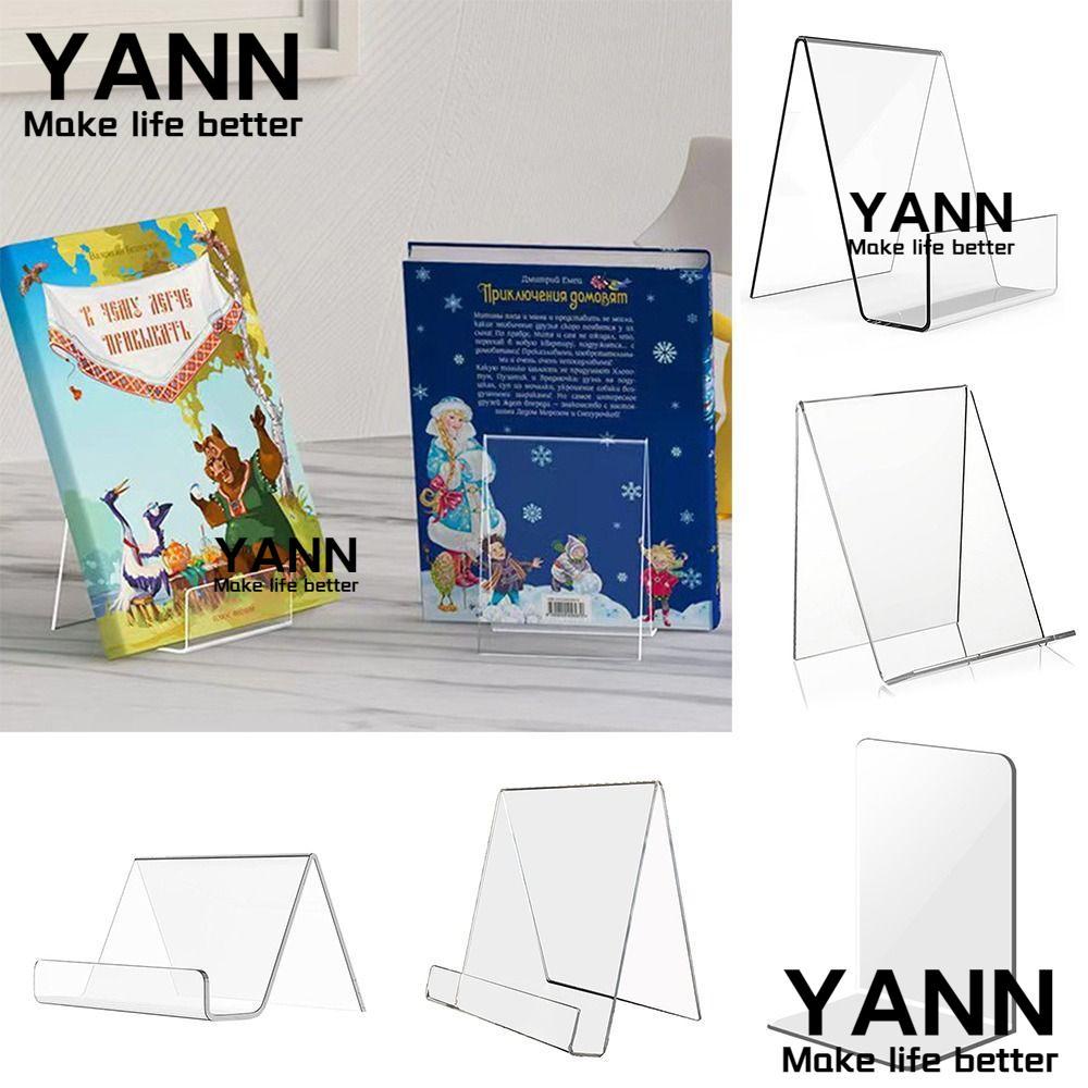YANN Bookend, ที่ใส่หนังสือแบบพกพาโปร่งใส, ขาตั้งหนังสืออเนกประสงค์อะคริลิคคุณภาพสูงใช้เดสก์ท็อป