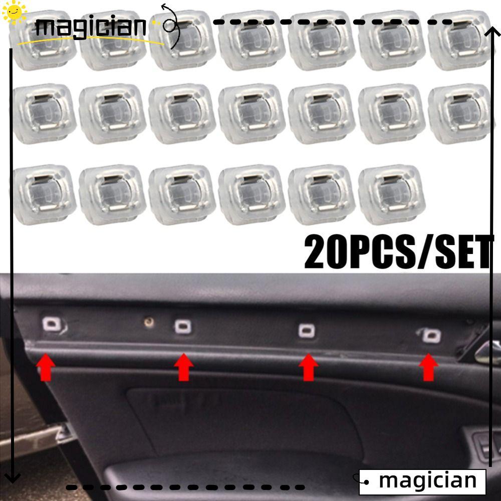 MAGICIAN 40 ชิ้นรถประตู Snap, เปลี่ยนพลาสติกภายในหัวเข็มขัดคงที่, Retainers Grommets Dashboard Faste