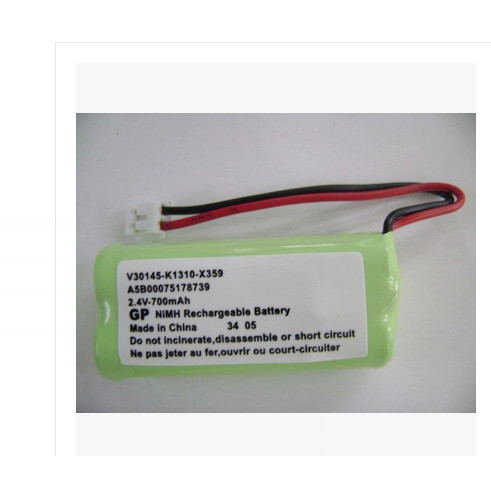 2.4V 700mAh NIMH แบตเตอรี่โทรศัพท์ไร้สายเหมาะสําหรับ 2SN-AAA55H-S-J1
