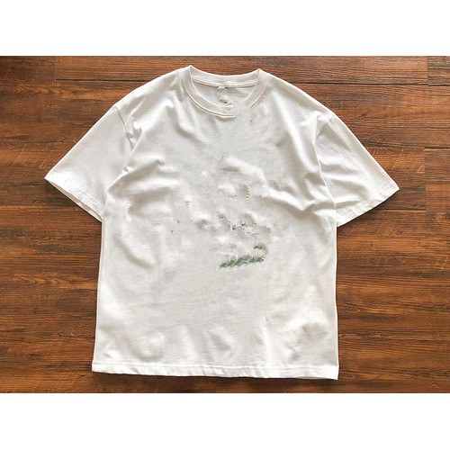 F Front Multi-Skull Avatar 3 Lines Yellow Letter Short Sleeve483007