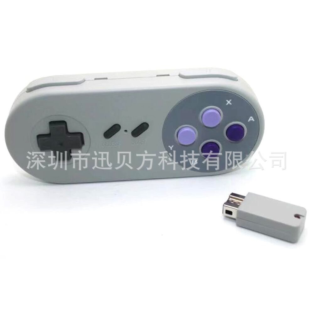 คอนโซลเกมขนาดเล็ก Super Bluetooth SNES ไร้สาย SNES Handle Handle Classic XODA