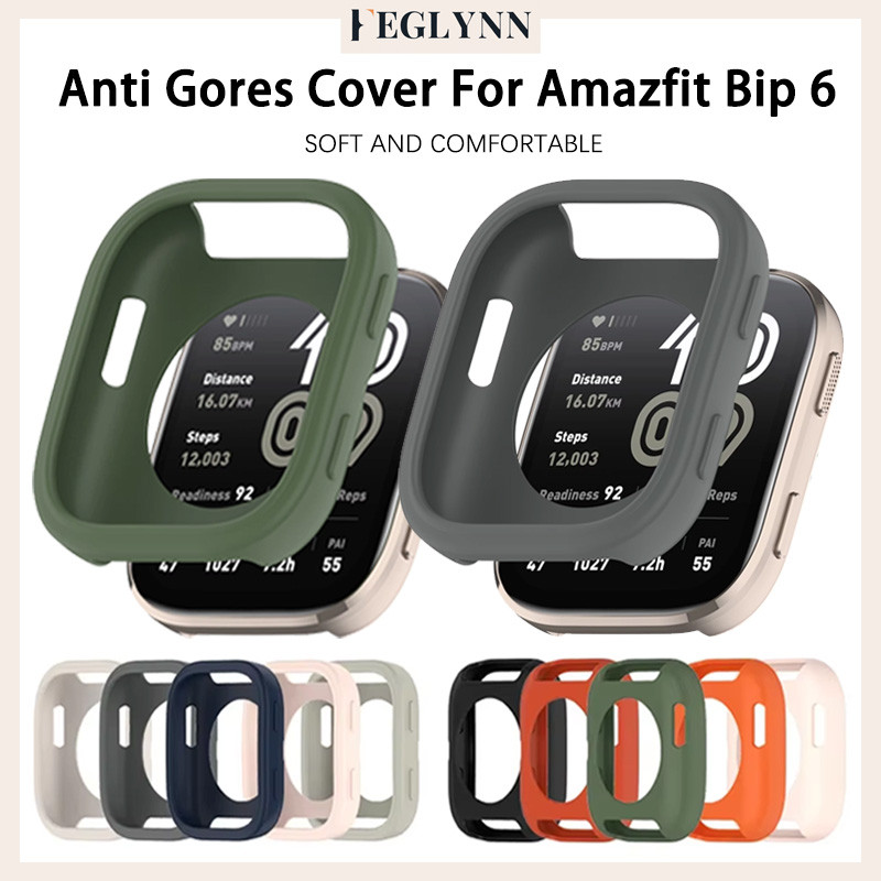 เคสสมาร์ทวอทช์ยางพร้อมการป้องกันหน้ for Amazfit Bip 6 เคสสมาร์ทวอทช์ยางพร้อมแผ่นกันรอยหน้าจอ for Amazfit Bip 6