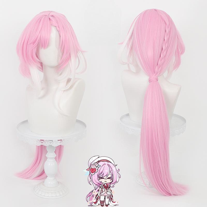 Honkai Impact 3rd Elysia Cosplay  Wig  Cos Hollywood Outfit Heat Resistant Synthetic Hair