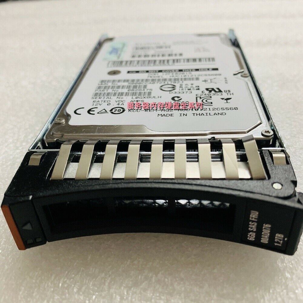 IBM X3850 X6 ฮาร์ดไดรฟ์เซิร์ฟเวอร์ 00AD075 00AD076 1.2TB 10K SAS 8ซม.