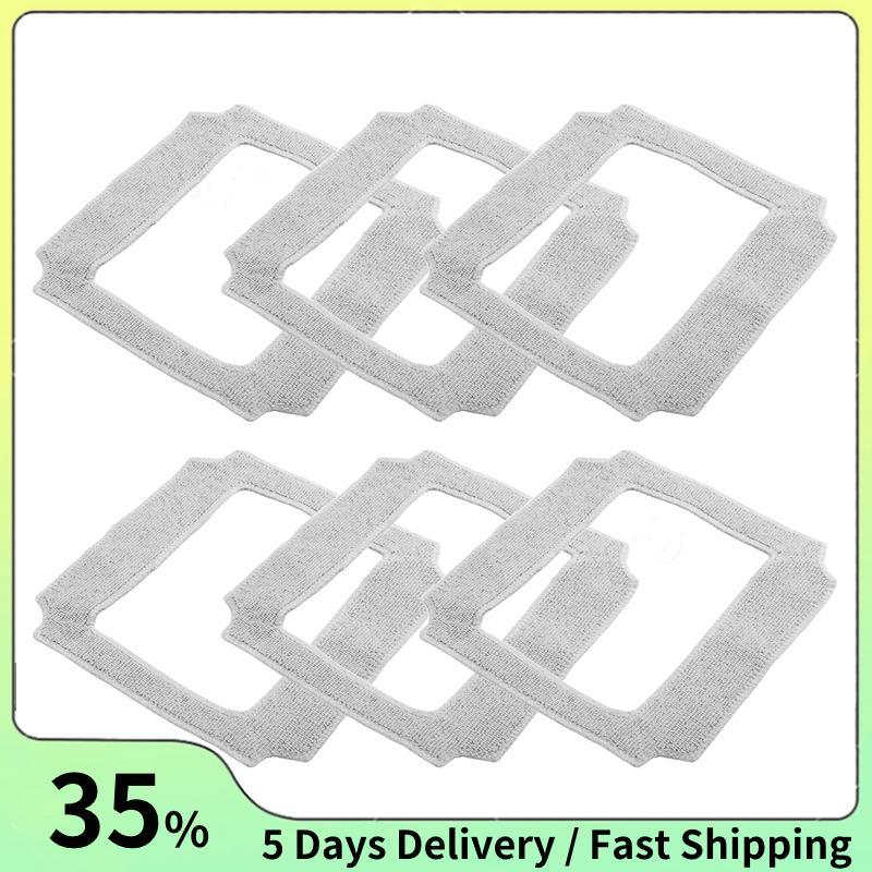6PCS ทําความสะอาดหน้าต่างหุ่นยนต์ Mop ผ้าทําความสะอาด Rag ผ้าเช็ดตัวผ้าฝุ่นผ้าทําความสะอาดสําหรับ YW