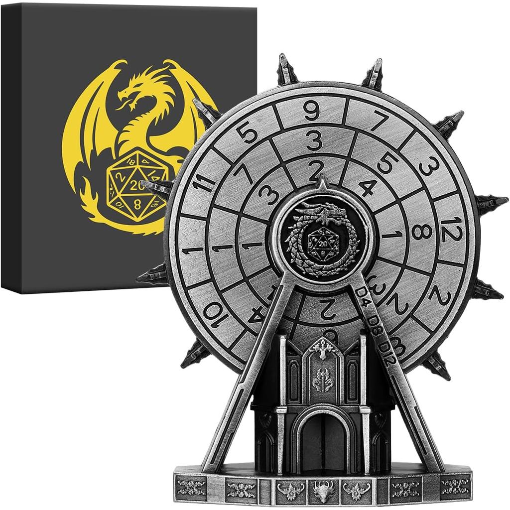 DND Ferris ล้อลูกเต๋า Spinner, 7-in-1 Metallic D&D Twist Dice, Roulette Dice Spinner สําหรับ DND, D 