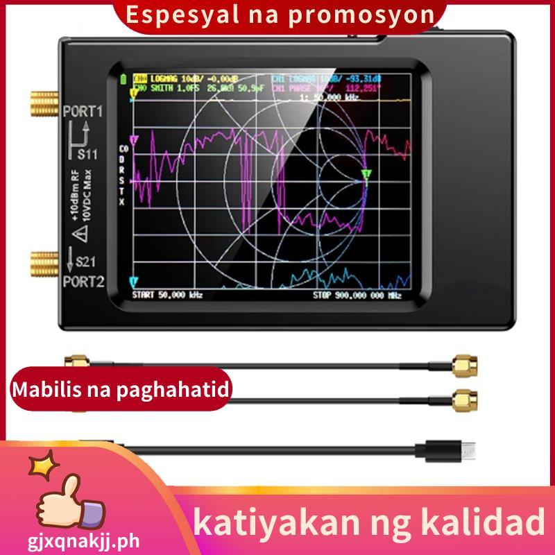 -H Vector Network Antenna Analyzer 10KHz-1.5GHz MF HF VHF UHF W/ Shell SD Card Slot Digital Nano VNA