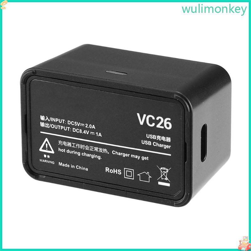 WU USB Charger สําหรับ V1S V1C V1N V1F V1O V1P VB26 VB26A หัวกลมแฟลชแบตเตอรี่ LED ชาร์จสถานะ
