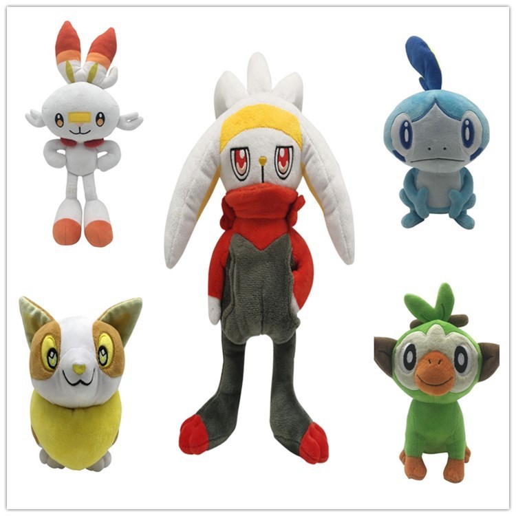 ​​Pokémon Sword Shield Plush Toy, ตุ๊กตา Pikachu Eevee พร้อมการออกแบบตัวละครเกม​​