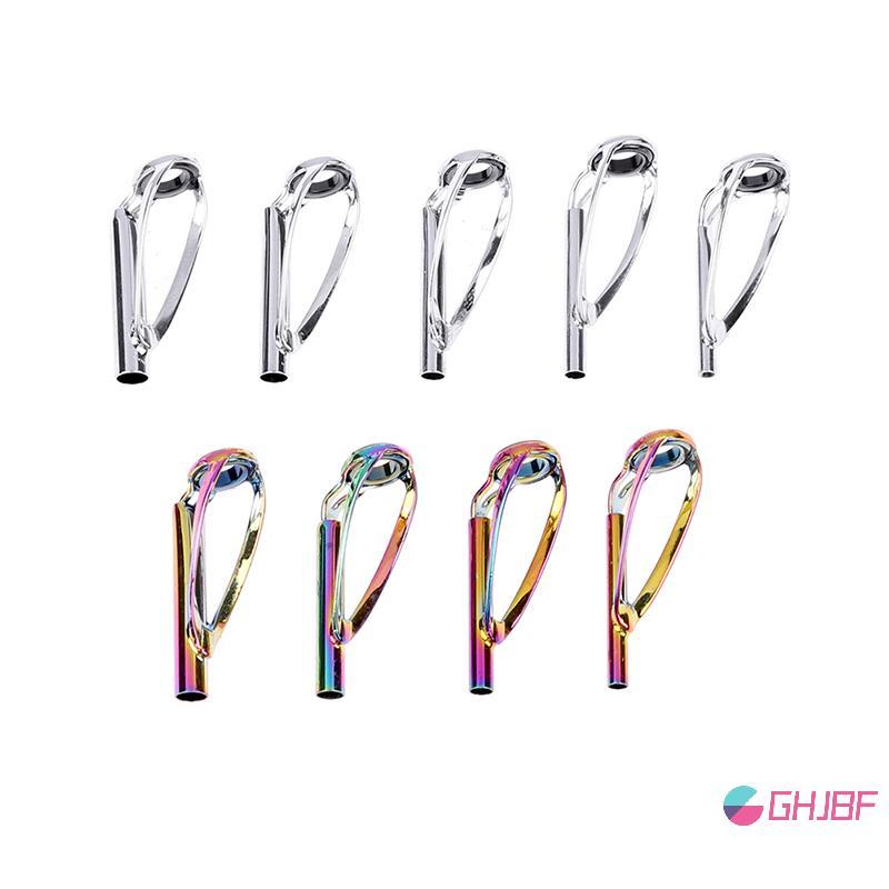 GHJBF] 1 PC Sliver/Rainbow Top Tip Guide Ring ปราศจาก Tangle สําหรับ Spinning Casting Fishing Rod is