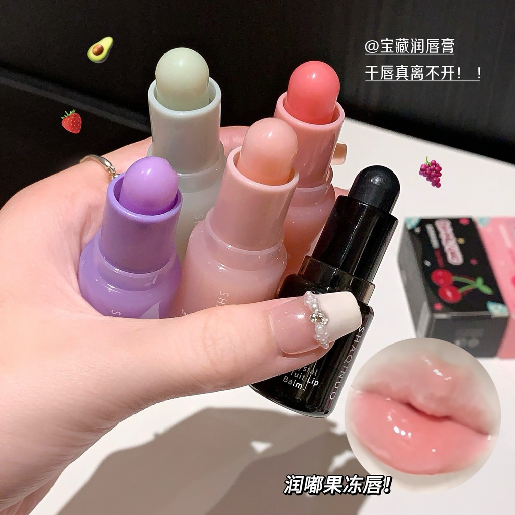 SHAQINUO SHAQINUO คริสตัลฟรุ๊ตตี้ลิปบาล์มให้ความชุ่มชื้น Non-Sticky Fruity ลิปสติกลิปมาส์ก * yj#10