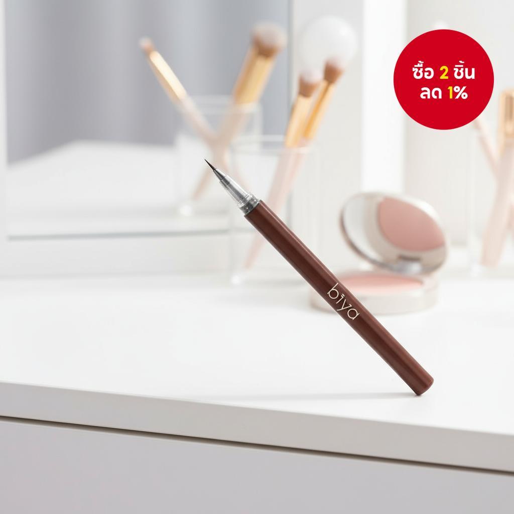 ดินสอเขียนคิ้ว Biya เขียนคิ้วติดทน กันน้ํา กันเหงื่อ ไม่หลุดง่าย คิ้วธรรมชาติ ดินสอเขียนคิ้วแบบน้ํา 