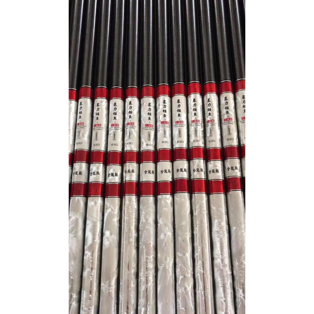 เบ็ดตกปลา Big Thing Rod สีเขียว Ultra-Light แบบ 10H และ 12H19 ออกแบบมาเพื่อความทนทานสูง โดยทำจากคาร์