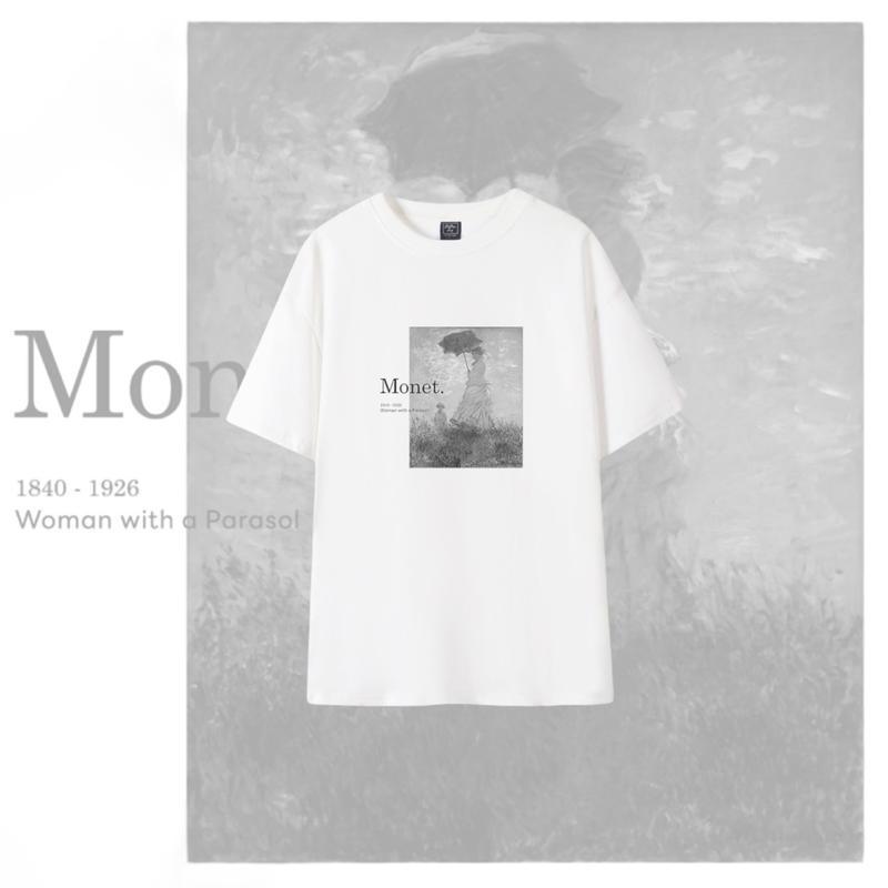 MEMEE~เสื้อยืดCOTTON USA ผ้าหนานิ่มS-3XL (Monet)