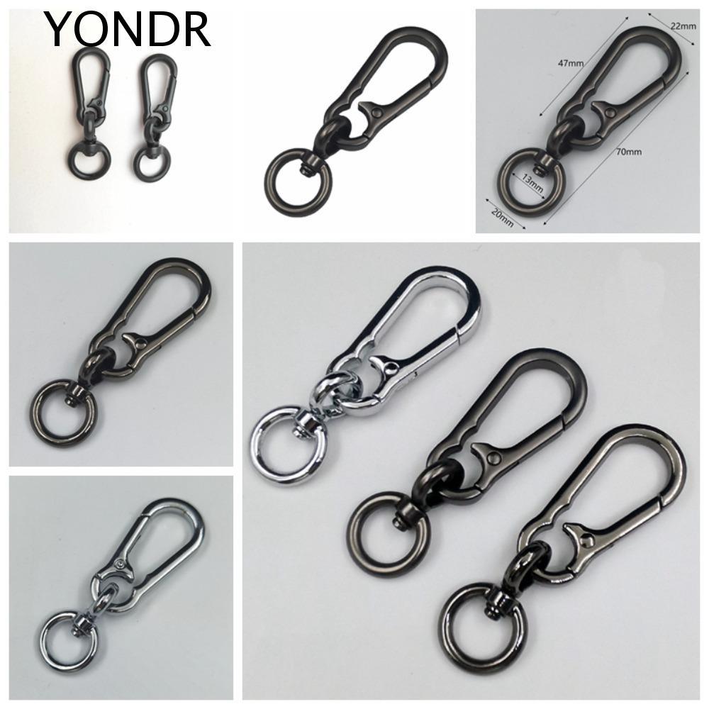 YONDR พวงกุญแจหัวเข็มขัดมะระ, Anti-Lost Metallochrome Metal Gourd Buckle พวงกุญแจ, พวงกุญแจแฟชั่นสแตนเลสแขวนหัวเข็มขัดมะระ Carabiner ของขวัญ