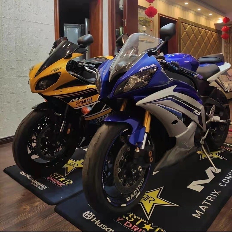 Motorcycle Carpet Locomotive Enthusiast Special Floor Mat Garage Parking Display Washable NonSlip Ma