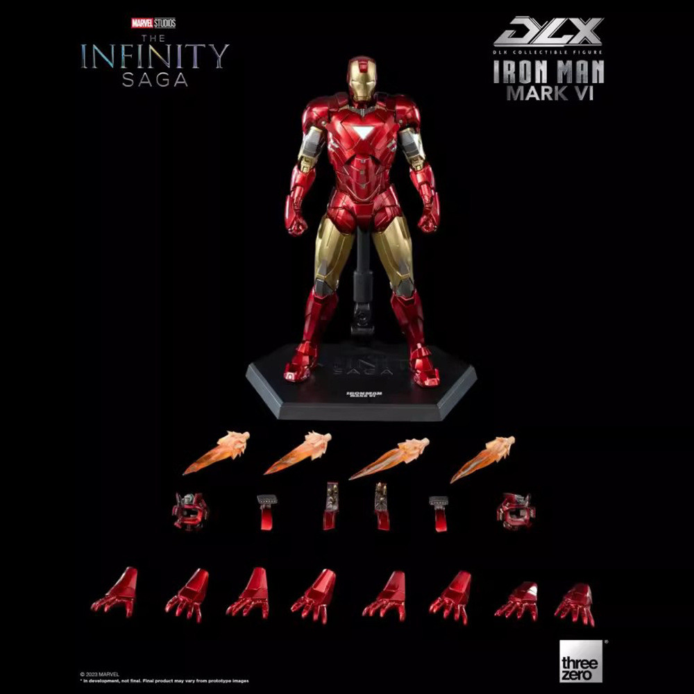 3A zero DLX Iron Man Mark6 ฟิกเกอร์ผลิตภัณฑ์สําเร็จรูป