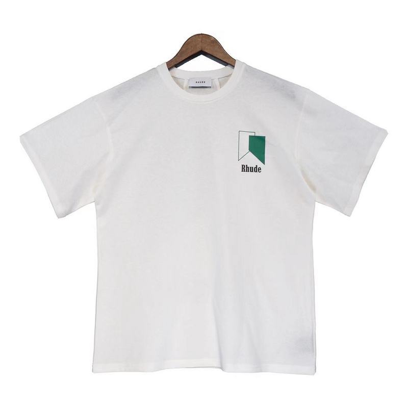 เสื้อยืดแขนสั้น RHUDE พิมพ์โลโก้ Marlboro สไตล์.High Street