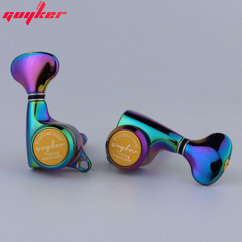 GUYKER Chameleon Rainbo หมุดปรับแต่งกีตาร์หัวเครื่องกีตาร์ไฟฟ้า