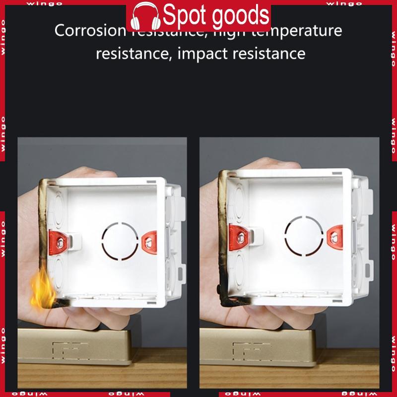 WIN 86-Type PVC Junction Box Wall Mount Cassette สําหรับฐานซ็อกเก็ตสวิตช์