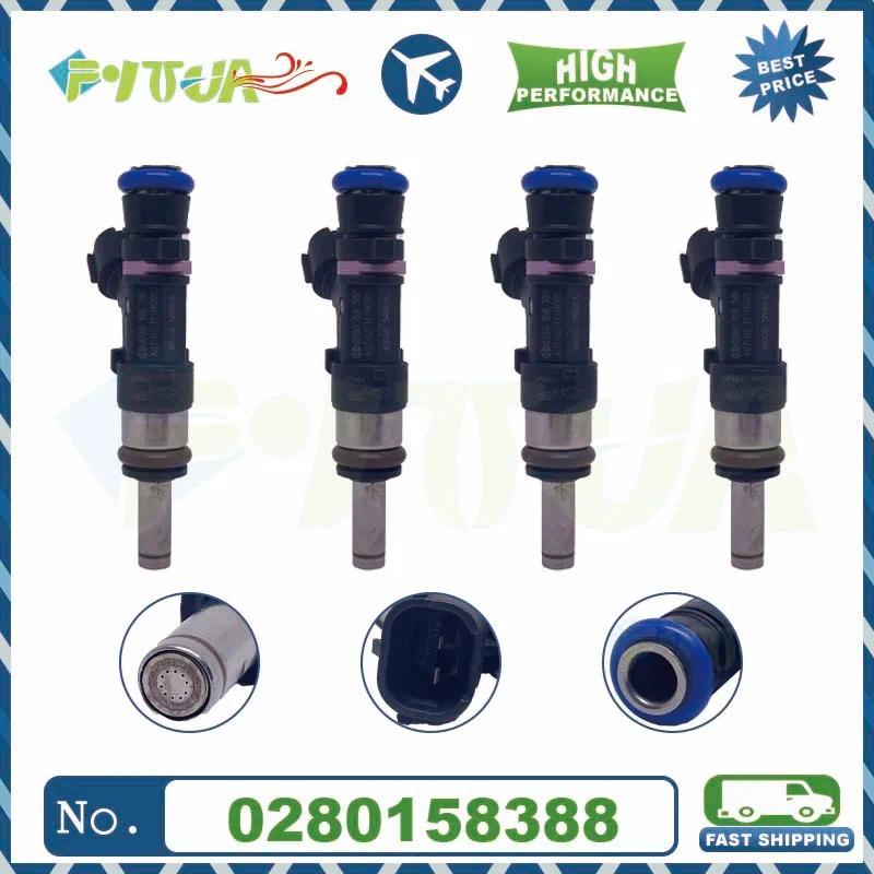 4 ชิ้นฉีดน้ํามันเชื้อเพลิง 16600-5RB0A 0280158388 สําหรับ NISSAN KICKS 1.6L ALTIMA INFINITI QX50 2.0