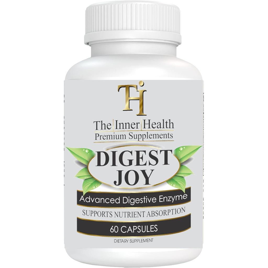 Digest Joy - Advanced Enzyme Blend สําหรับ Optimal Digestionon Support - Amylase, Lipase, Bromelain,